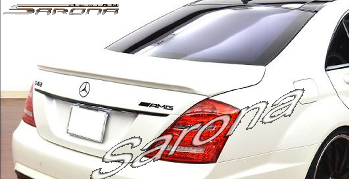 Custom Mercedes S Class  Sedan Trunk Wing (2007 - 2013) - $379.00 (Part #MB-084-TW)